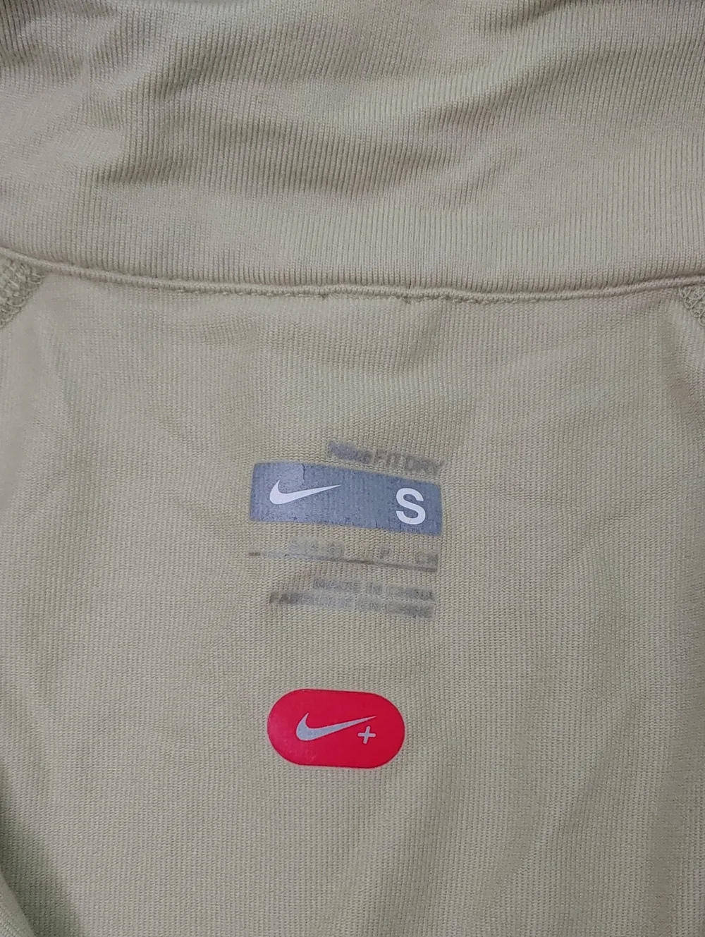 Nike Dry Fit Quarter Zip Pullover Women's Green Long Sleeve Running Shirt Size S